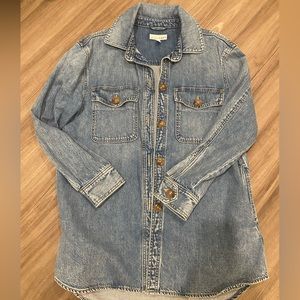 Oversized Loft Denim Shirt-Jacket